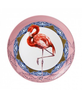 Talerz Mandala flamingo