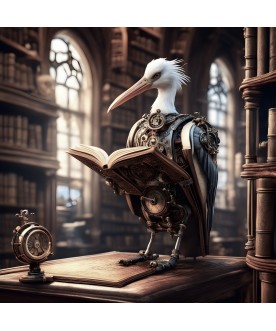 Tapeta Scholar Stork
